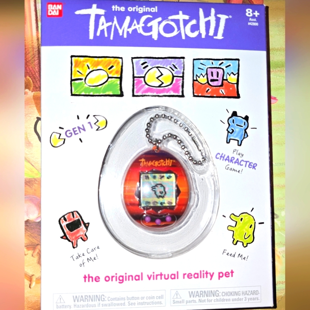 Tamagotchi Gen 2 Virtual Pet with Blue and Pink Design